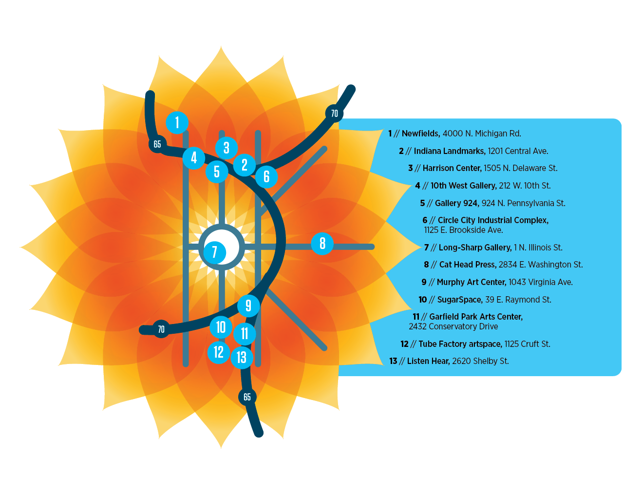 September First Friday map